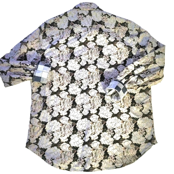 Men's Robert Graham Embroidered Long Sleeve Shirt LG - Picture 5 of 10